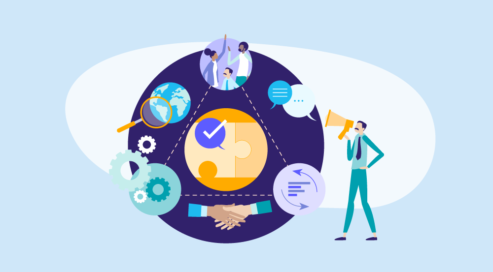 A conceptual representation of HR Center of Excellence.